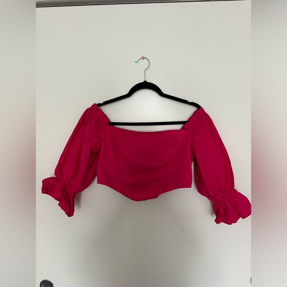 Pink crop top
